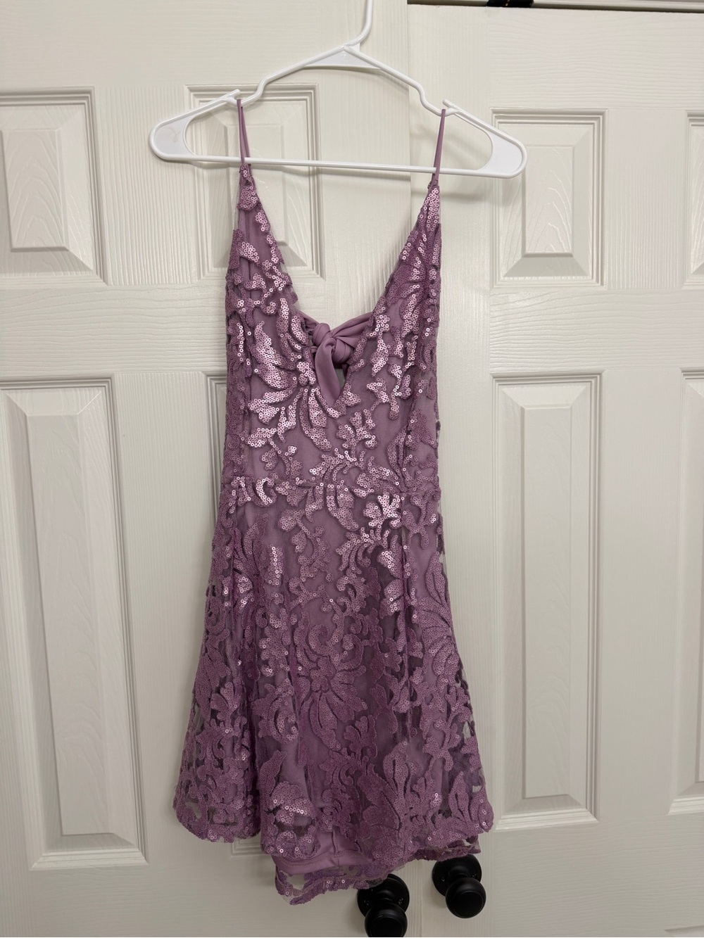 Lucy in the Sky Lilac Sequin Lace Dress